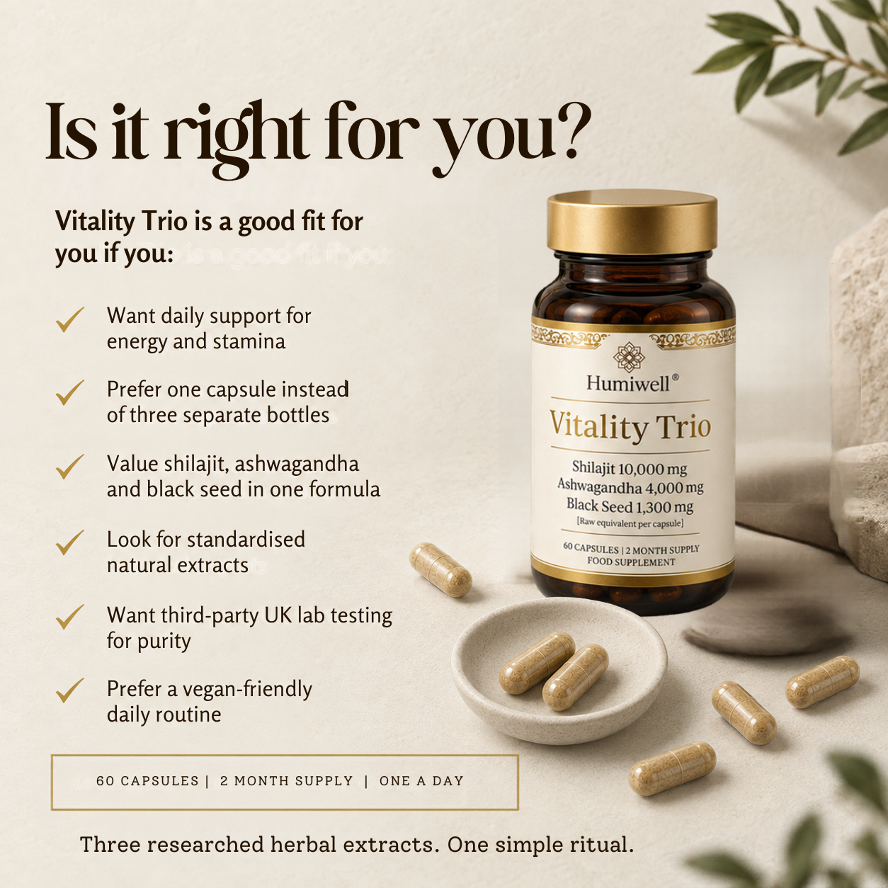 6. Vitality Trio is a good fit for you